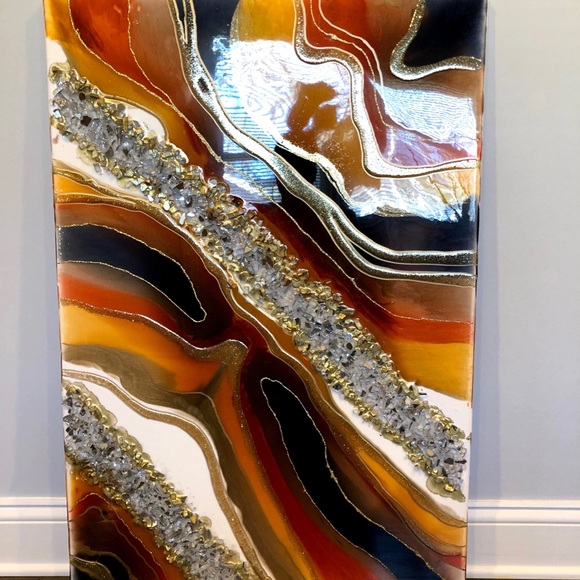 Resin artwork. Wall art